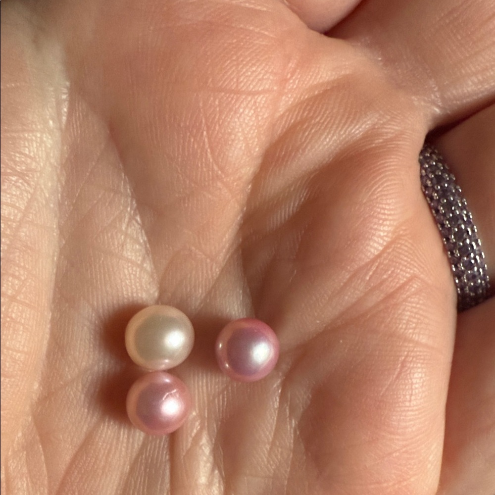 Elegant Pink and White Loose Pearls for cages